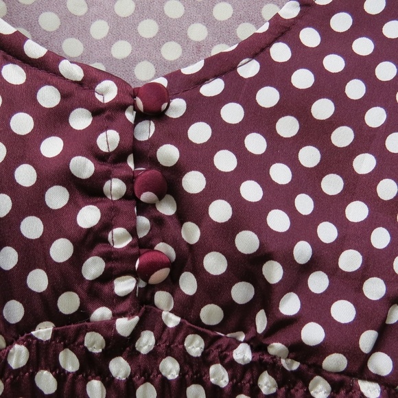 BCBG Maxazria Top Peplum Polka Dot XS Women - Picture 7 of 7